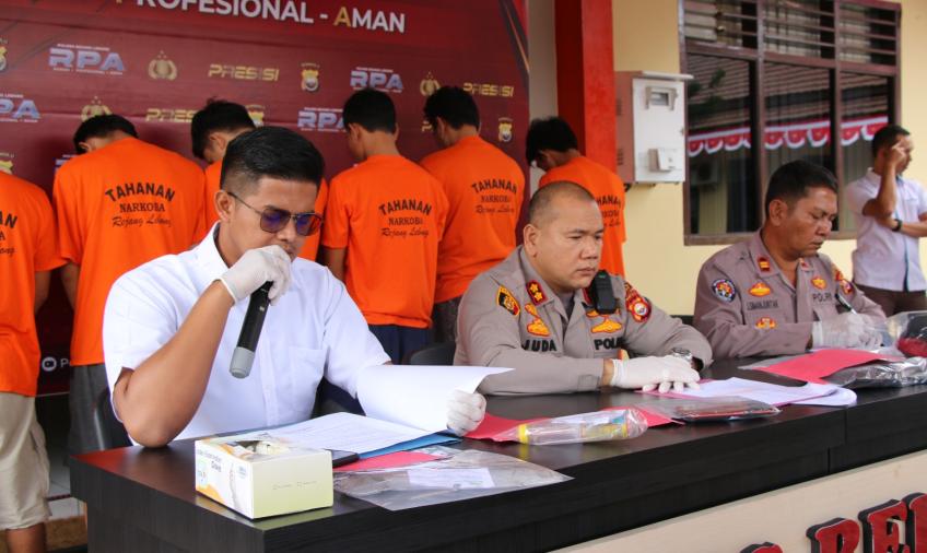 Ops Antik Nala, Polres RL Tangkap 7 Tersangka dan Puluhan Paket Narkoba