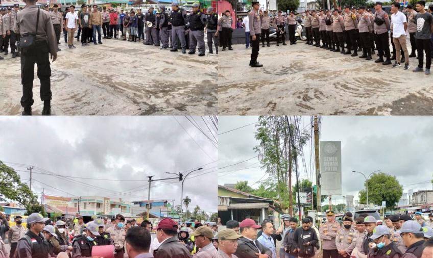 70 Personel Polresta Bengkulu Lakukan Pengamanan Terhadap Eksekusi Objek Perkara Perdata