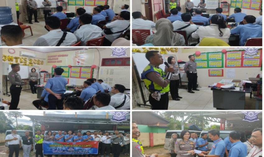 Cegah Aksi Balap Liar, Sat Lantas Polresta Bengkulu Gelar Sosialisasi Tertib Berlalu Lintas