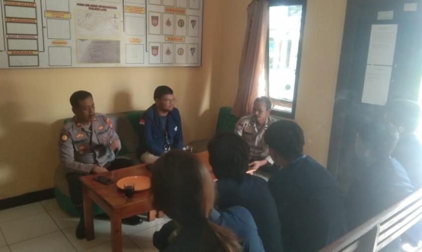 Terima Kunjungan Mahasiswa KKN Unib,  Kapolsek Lais Sampaikan Harapan