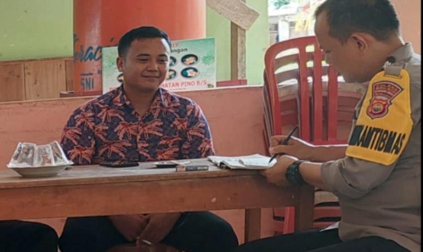 Wujudkan Kamtibmas yang Kondusif, Bhabinkamtibmas Sambangi Pemdes Sebilo