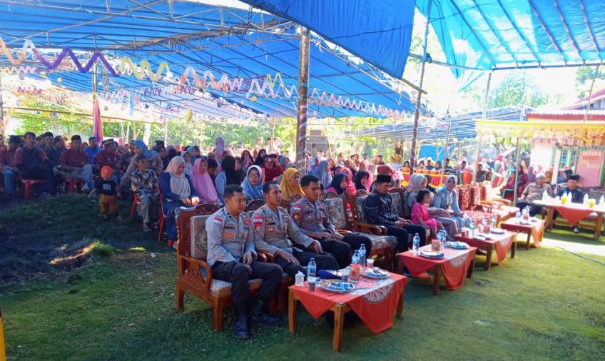 Berikan Rasa Aman, Bhabinkamtibmas  Polsek Enggano Laksanakan Pengamanan Hajatan Warga