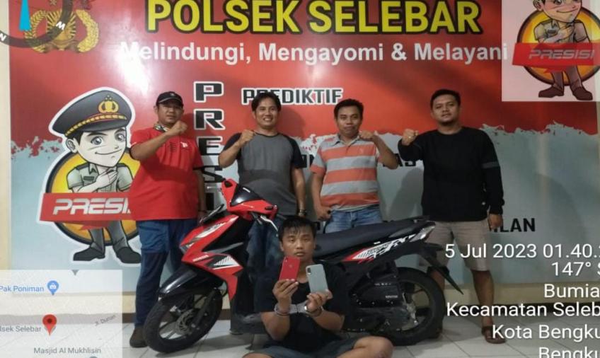 Jambret Hp Iphone Milik Pelajar SMP, Warga Muhajirin Diringkus Polsek Selebar