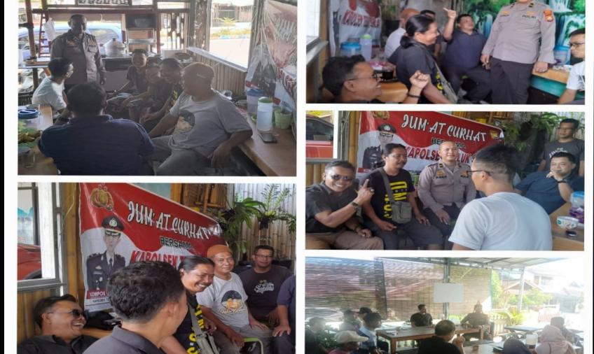 Melalui Jumat Curhat, Kapolsek Teluk Segara Jalin Kedekatan Bersama Warga 