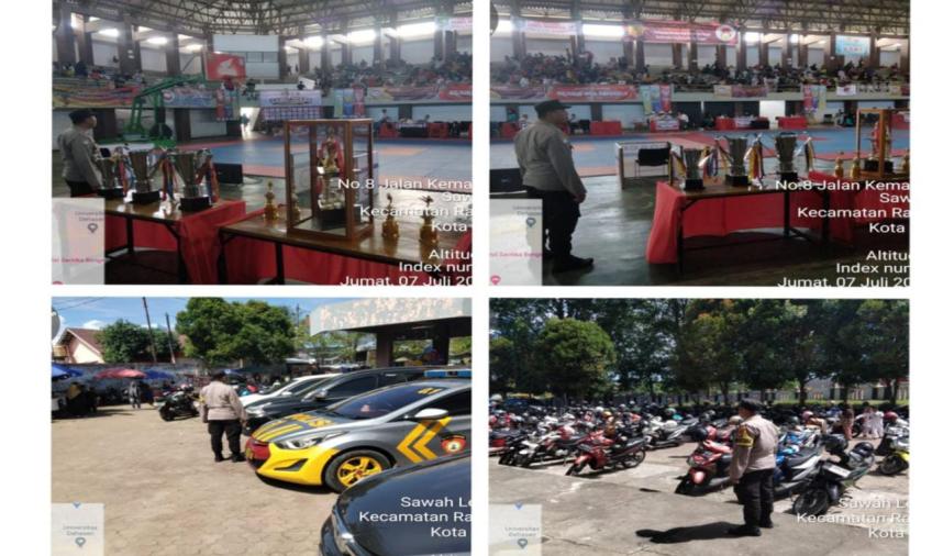 Polsek Ratu Agung Berikan Pengamanan Kegiatan Kejurda Kunshin Ryu Karate-Do dan Festival Karate Se Sumatera