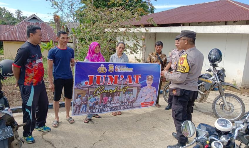 Polsek Padang Jaya Gelar Jumat Curhat Tampung Keluhan Masyarakat