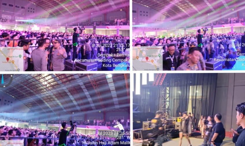 Polresta Bengkulu Kerahkan 115 Personel Amankan Konser Vierratale di Sportatorium UMB