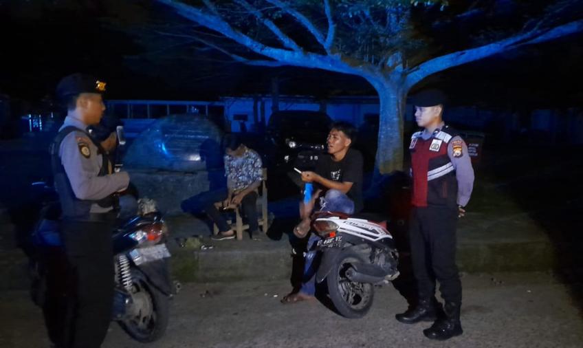 Cegah Tindak Kejahatan, Sat Samapta Polres Kaur Patroli Presisi 