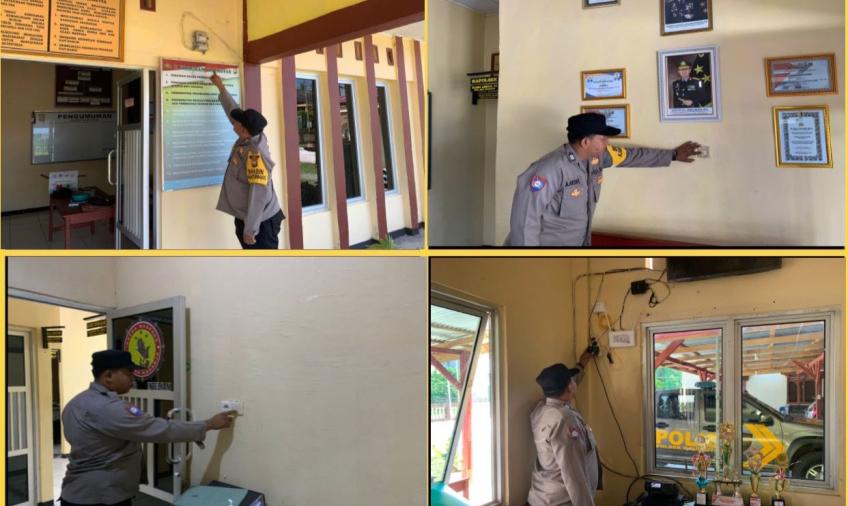 Polres Kaur dan Polsek Jajaran Cek Istalsi Listrik Mako, Cegah Konsleting Listrik 