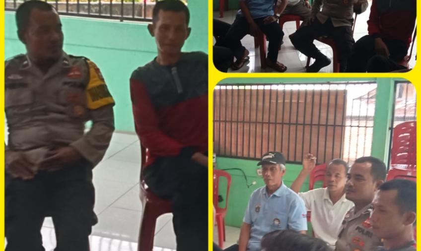 Bhabinkamtibmas Polsek Seginim, Lakukan Sambang kepada Tomas Sampaikan Imbauan Kamtibmas