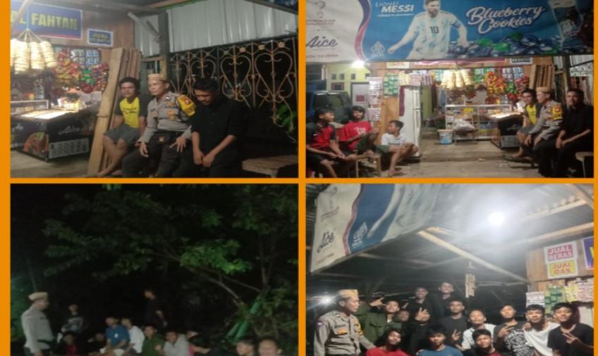 Patroli Dialogis, Polsek Gading Cempaka Sambangi Warung Riko Sampaikan Imbauan Kamtibmas