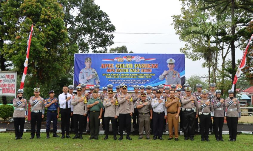 Tingkatkan Kesadaran Tertib Lantas, Polres Kepahiang Gelar Ops Patuh Nala 2023