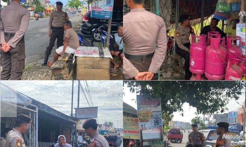 Patroli Mobiling, Sat Samapta Polresata Bengkulu Ingatkan Warga untuk Waspada Terhadap Tindak Pidana