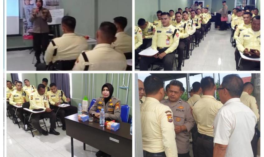 Sat Binmas Polresta Bengkulu Berikan Pembinaan kepada Satpam PT Doa
