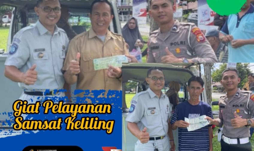 Sat Lantas Polres BS Gelar Samsat Keliling di Kecamatan Pino Raya dan RSHD Manna