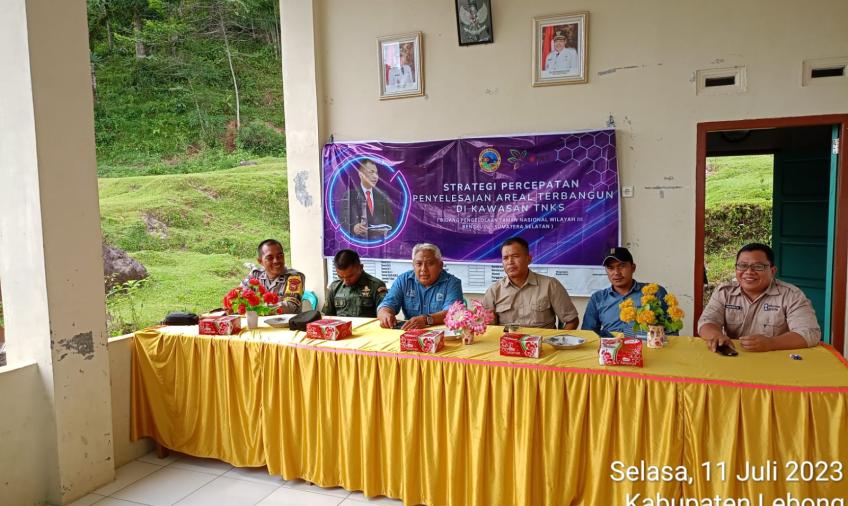 Bhabinkamtibmas Polsek Lebong Utara Hadiri Undangan dari Balai Konservasi Taman Nasional Kerinci Sebelat