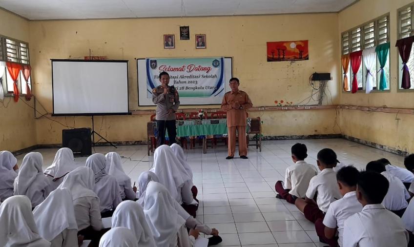 Kapolsek Padang Jaya, Sosialisasi  Kepada Siswa-Siwi SMPN 28 Bengkulu Utara