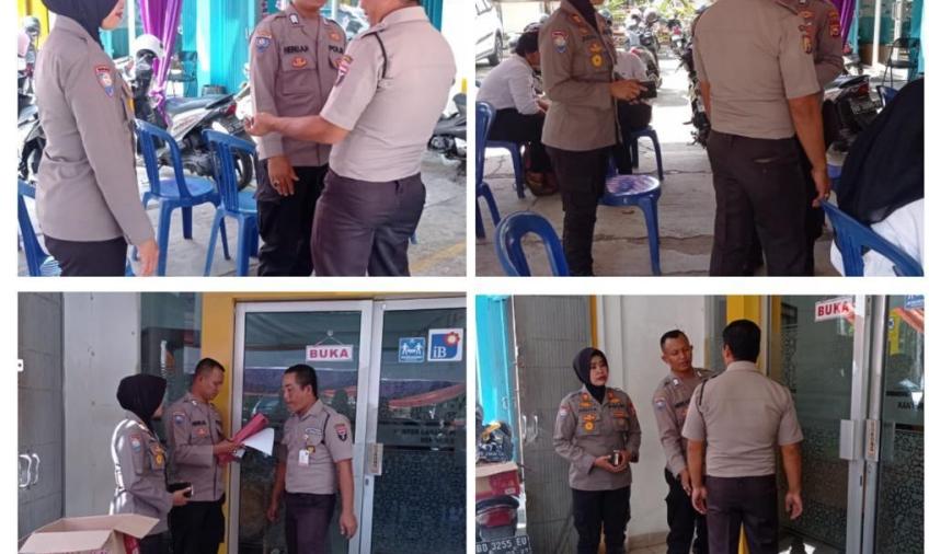 Laksanakan Program Binkamsa, Satbinmas Polresta Bengkulu Cek Anggota Satpam
