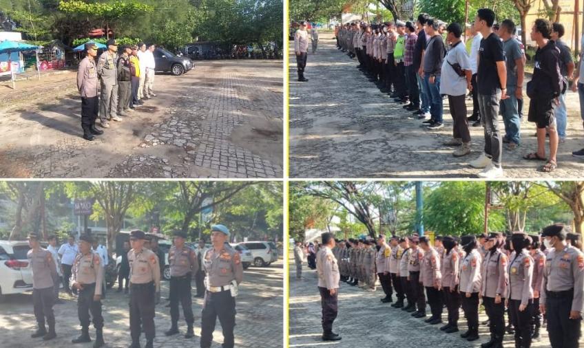 Polsek Ratu Samban Lakukan Pengamanan Penolakan Pemasanagn Pagar Batas