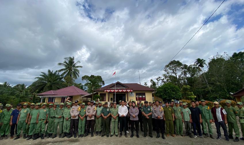 Jelang Pemilu ,TNI-Polri Bersinergi Beri Pelatihan Peningkatan Kapasitas Linmas