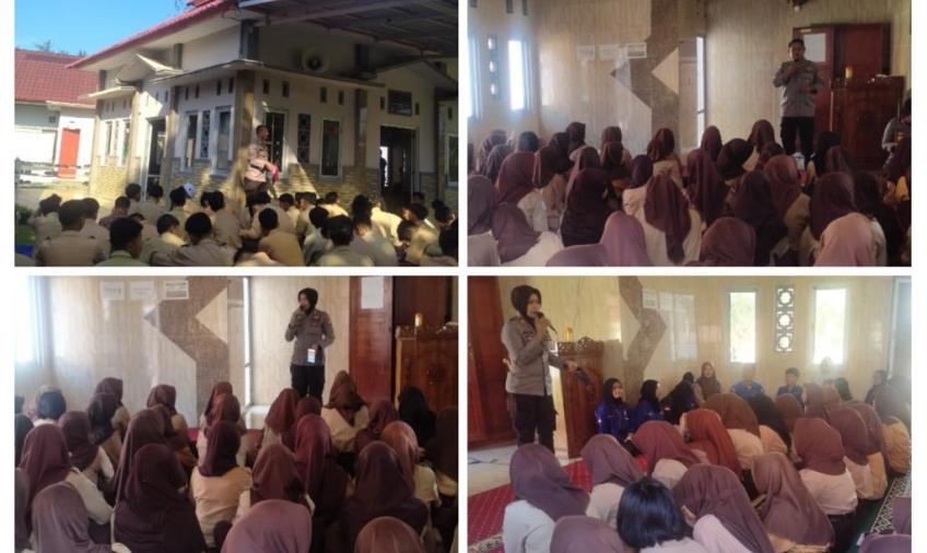 Sat Binmas Polresta Bengkulu Berikan Penyuluhan Kenakalan Remaja di SMKN 07 Kota Bengkulu