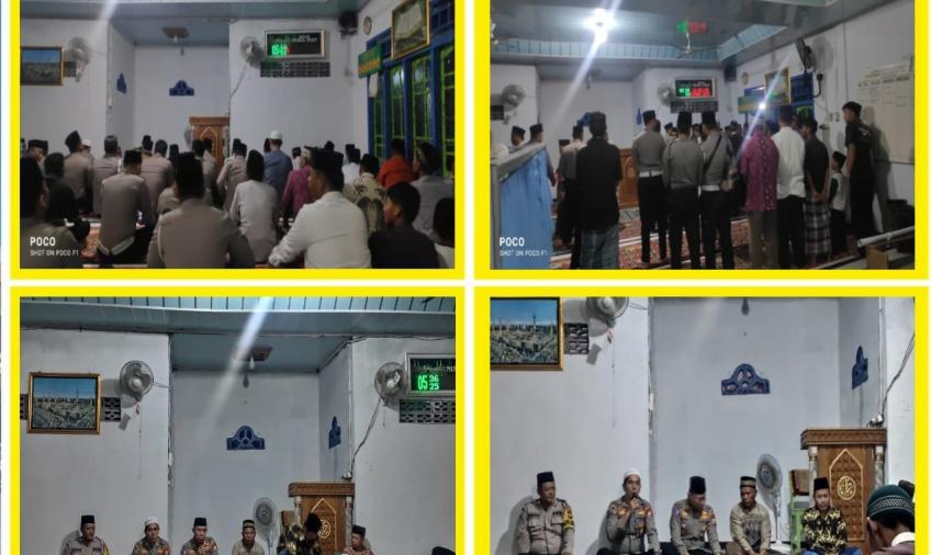 Di Masjid Nurul Iman, Polresta Bengkulu Gelar Subuh Keliling 