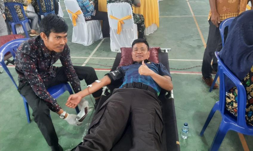Kapolres Lebong Hadiri Khitanan Massal dan Donor Darah dalam Rangka Hari Bhakti Adhyaksa ke-63