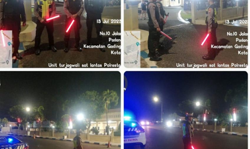 Sat Lantas Polresta Bengkulu Laksanakan Pengamanan Kunjungan Waka Polda ke Rumdin Kapolda
