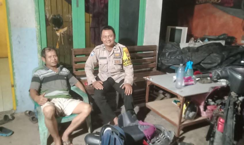 Selalu Aktif Jaga Silaturahmi, Bhabinkamtibmas Sambangi Warga Binaan