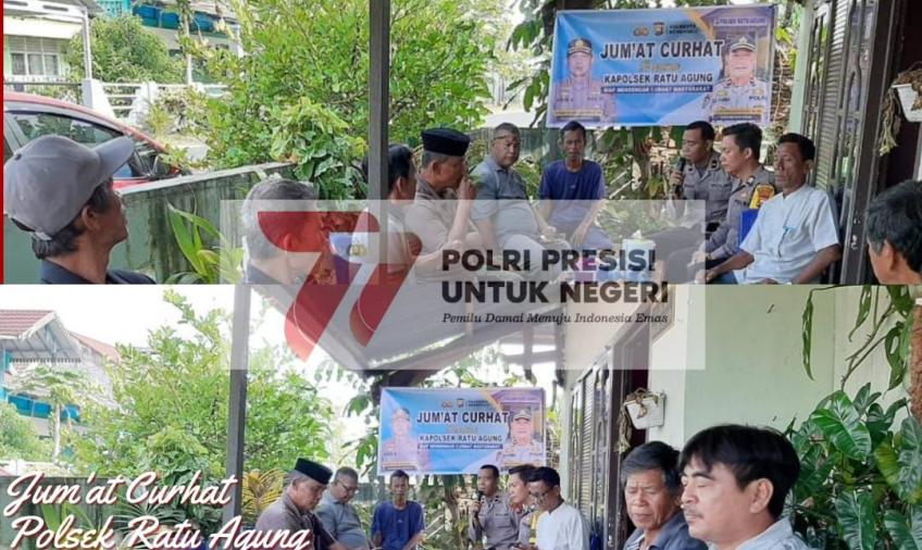 Polsek Ratu Agung, Jumat Curhat Bersama Warga Kelurahan Kebun Beler Polsek Ratu Agung, Jumat Curhat Bersama Warga Kelurahan Kebun Beler 