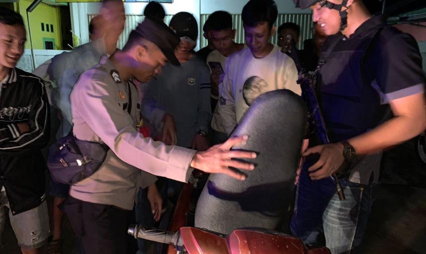 Polsek Kaur Utara Patroli Antisipasi Tindak Pidana 3C di Wilayah Hukum 