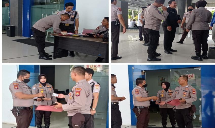 Laksanakan Program Binkamsa, Satbinmas Polresta Bengkulu Cek Anggota Satpam Bank Fadilah