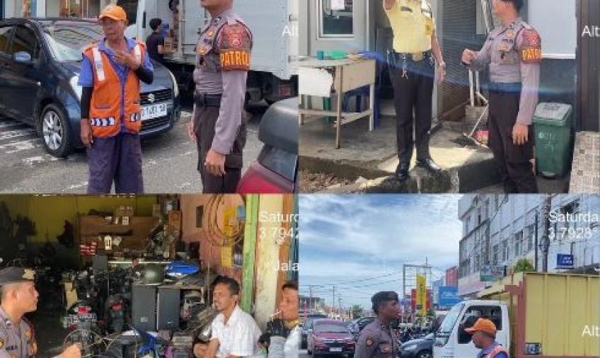 Antisipasi tindak pidana 3C, Satsamapta Polresta Bengkulu Gelar Kegiatan Patroli Dialogis