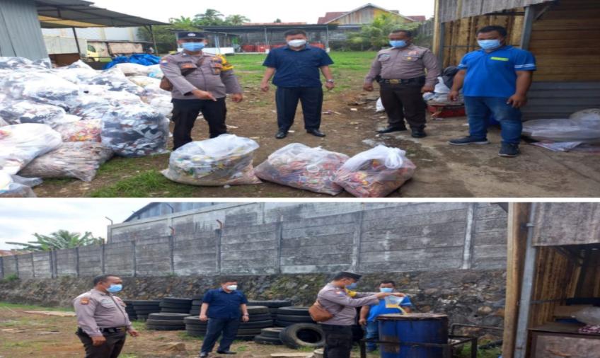 Personel Polsek Kampung Melayu Sambangi PT Bengkulu Distributorindo Raya, Sampaikan Imbauan Kamtibmas