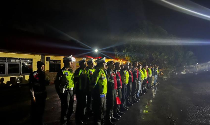 Jamin Kondusifitas Kamtibmas Dimalam Minggu, Polres Bengkulu Selatan Turunkan 58 Personel