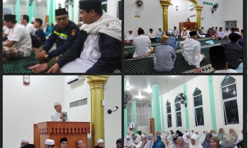 Bhabinkamtibmas PolsekGading Cempaka Safari Salat Subuh di Masjid Al-Munawwarah