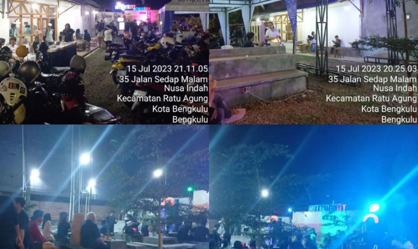 Personel Polsek Ratu Agung Monitoring Festival Olahraga Skateboard