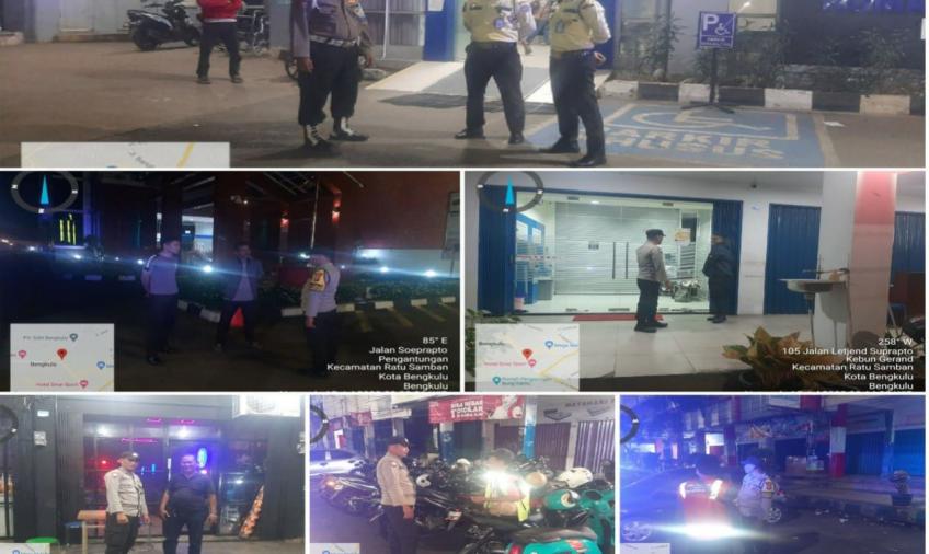 Patroli, Polsek Ratu Samban Sambangi Objek Vital dan Pedagang