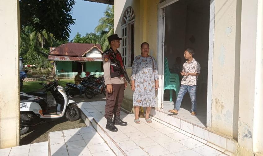 Jaga Kondusifitas Saat Ibadah Minggu, Polsek Pino Raya Lakukan Pengamanan di GMII Napal Melintang