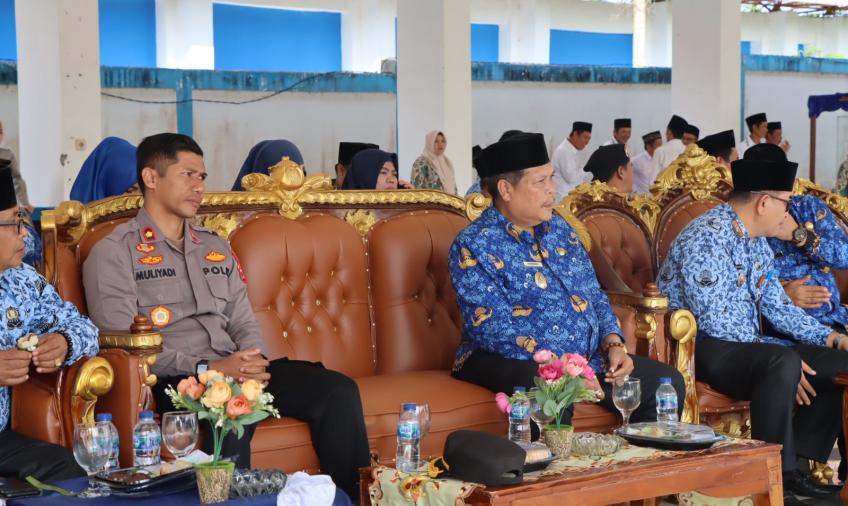 Wakapolres Lebong Hadiri Apel Gabungan di Pendopo Rumdin Bupati Lebong