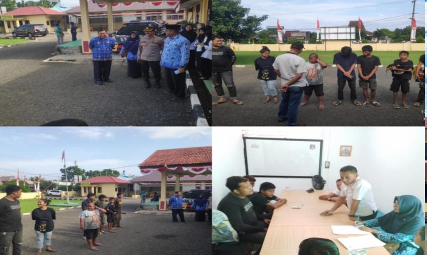 Polsek Selebar Bersama Dinsos Melaksanakan Penertiban Tuna Wisma Diwilayah Kota Bengkulu