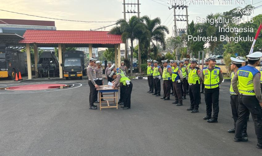 Wujudkan Pelayanan Terbaik, Polresta Bengkulu Tanda Tangani Pakta Integeritas