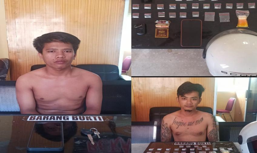 Satres Narkoba Polresta Bengkulu Tangkap 2 Pria, Barang Bukti 21 Paket Sabu