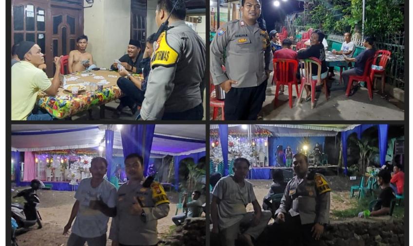 Sambang Dialogis, Bhabinkamtibmas Polsek Gading Cempaka Berikan Imbaun Kamtibmas Kepada Warga yang Melaksanakn Pesta Pernikahan