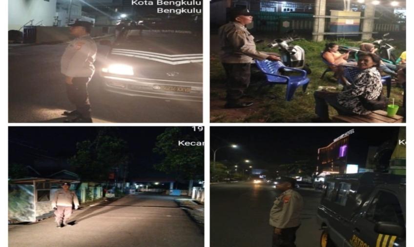 Jaga Situasi Kamtibmas, Polsek Ratu Agung Patroli di Seputaran Hotel Mercure 