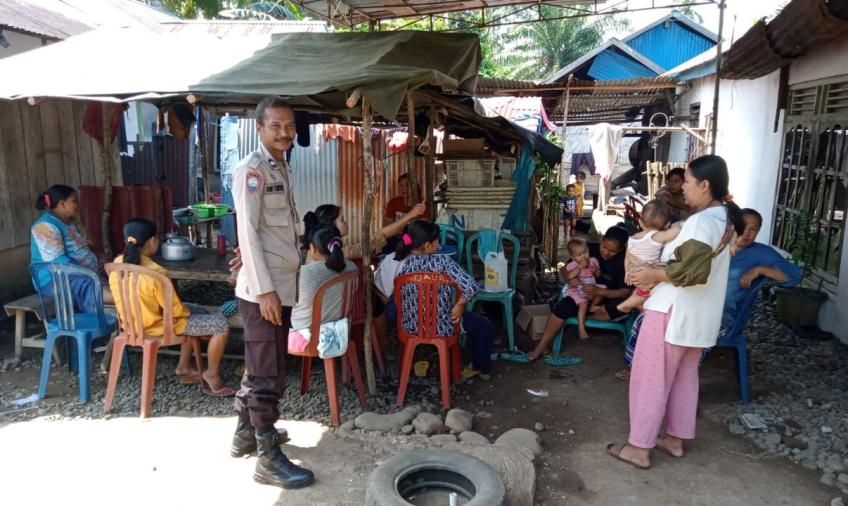 Dukung Percepatan Penurunan Stunting, Bhabinkamtibmas Sambangi Warga Desa Binaan
