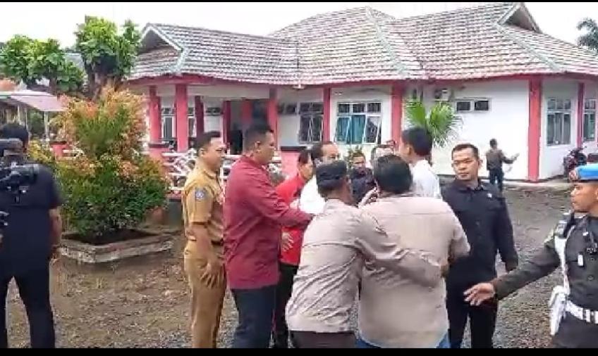 Hadir di Kantor Camat Lais, Polsek Lais Ikut Amankan Kunjungan Presiden RI
