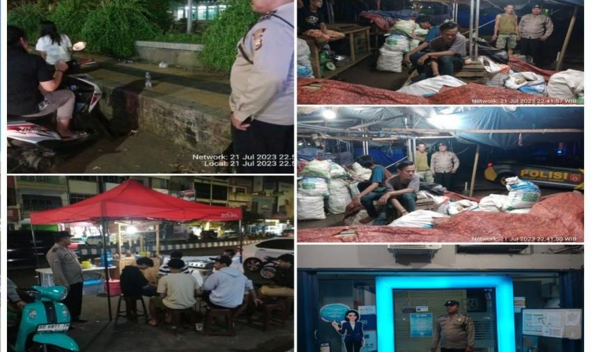 Tingkatkan Upaya Pencegahan Tindak Pidana di Wilayah Hukum, Polsek Ratu Samban Gelar Patroli