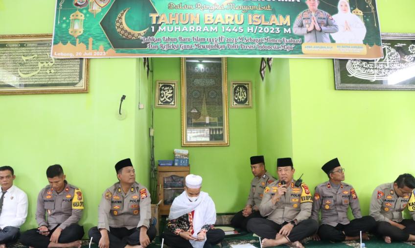 Tahun Baru Islam, Kapolres Lebong Undang Ustaz Berikan Penguatan Spiritualitas Anggota
