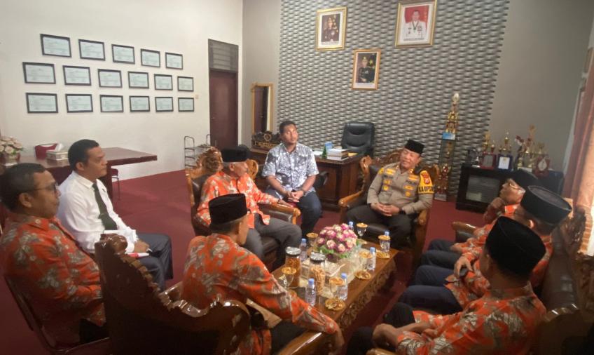 Bersinergi, Kapolres Lebong Terima Audensi Pengurus Muhammadiyah